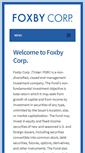 Mobile Screenshot of foxbycorp.com
